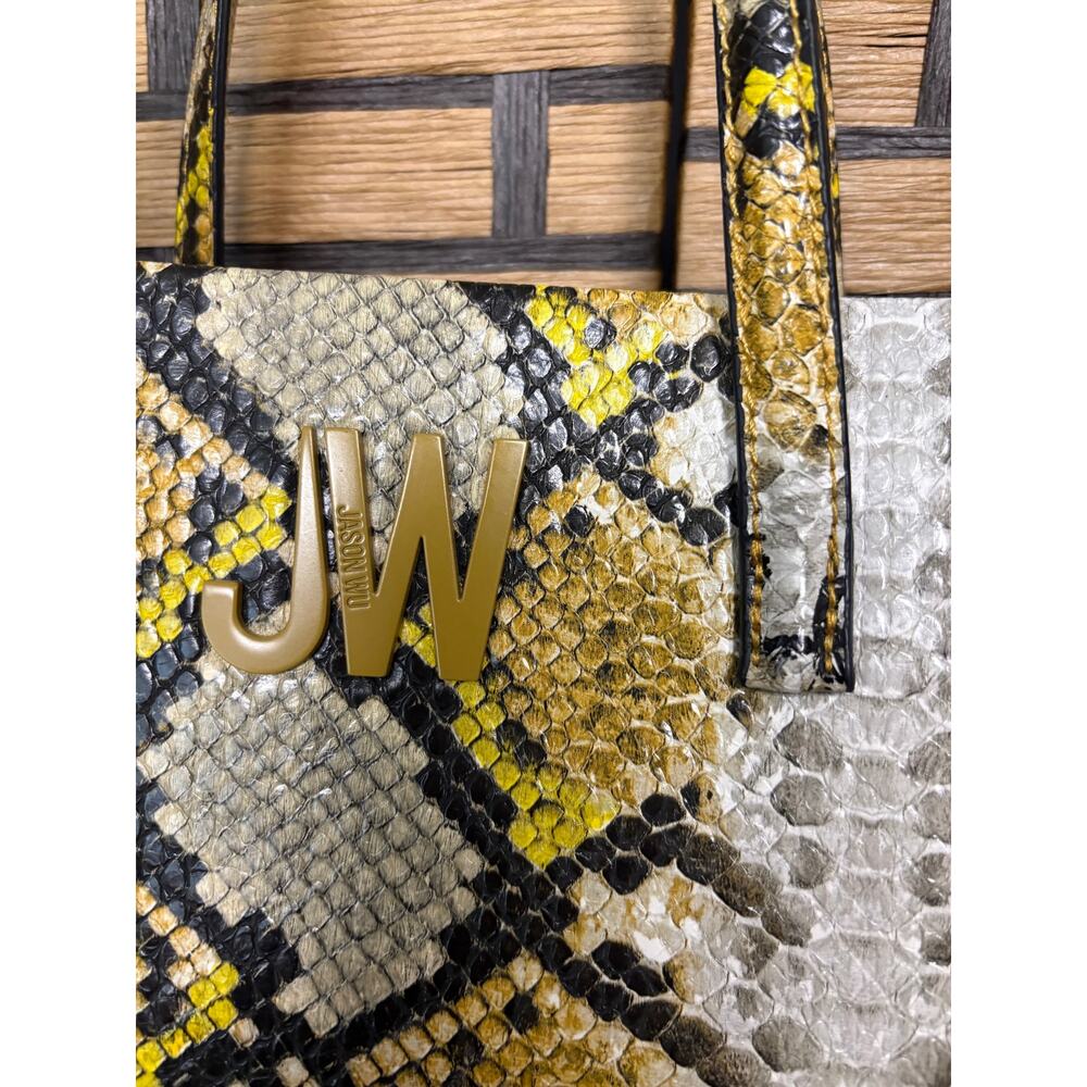 Jason Wu Snakeskin Print Gold Tote Bag - Picture 4 of 10